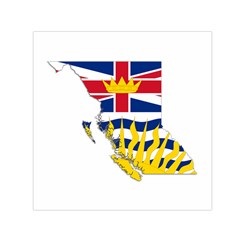 Flag Map Of British Columbia Small Satin Scarf (square) by abbeyz71