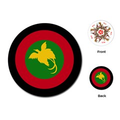 Roundel Of Papua New Guinea Air Operations Element Playing Cards (round) 
