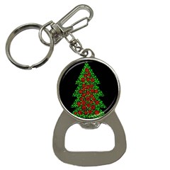 Sparkling Christmas Tree Bottle Opener Key Chains by Valentinaart