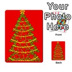 Sparkling Christmas tree - red Multi-purpose Cards (Rectangle)  Front 6