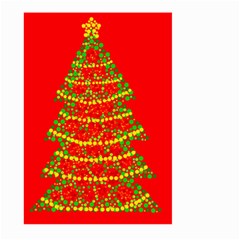 Sparkling Christmas Tree - Red Large Garden Flag (two Sides) by Valentinaart