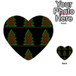 Christmas trees pattern Multi-purpose Cards (Heart)  Front 8