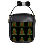 Christmas trees pattern Girls Sling Bags Front