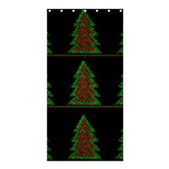 Christmas Trees Pattern Shower Curtain 36  X 72  (stall)  by Valentinaart