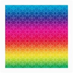 Rainbow Rings Glasses Cloth (medium) by PhotoThisxyz