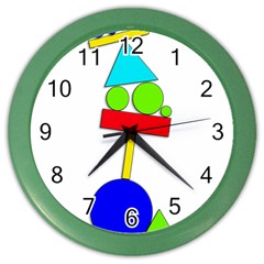 Balance  Color Wall Clocks by Valentinaart