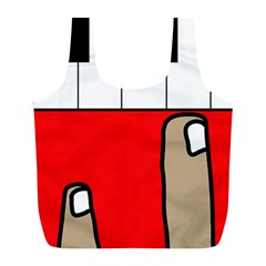 Piano  Full Print Recycle Bags (l)  by Valentinaart