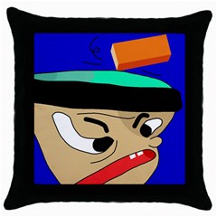 Accident  Throw Pillow Case (black)