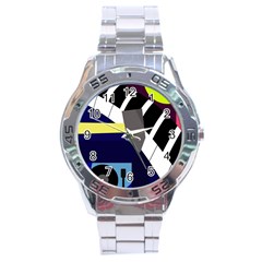 Hard Stainless Steel Analogue Watch by Valentinaart