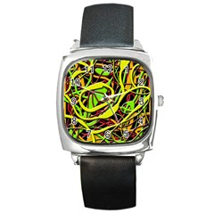 Snake Bush Square Metal Watch by Valentinaart