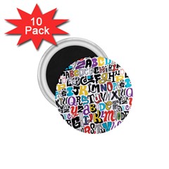 Alpha Pattern 1.75  Magnets (10 pack) 