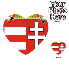 Medieval Coat Of Arms Of Hungary  Playing Cards 54 (heart)  by abbeyz71