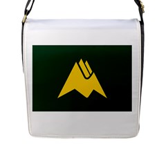 Flag Of Biei, Hokkaido, Japan Flap Messenger Bag (l)  by abbeyz71