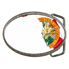 Flag Map of Florida Belt Buckles