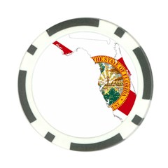 Flag Map of Florida Poker Chip Card Guards