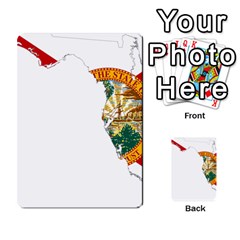 Flag Map Of Florida Multi-purpose Cards (rectangle)  by abbeyz71