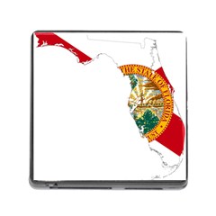 Flag Map of Florida Memory Card Reader (Square)