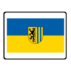 Flag Of Leipzig Fleece Blanket (small)