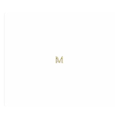 M Monogram Initial Letter M Golden Chic Stylish Typography Gold Double Sided Flano Blanket (small) 