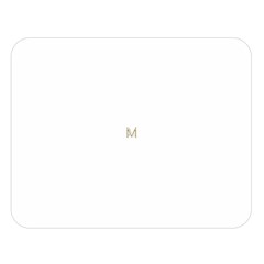 M Monogram Initial Letter M Golden Chic Stylish Typography Gold Double Sided Flano Blanket (large)  by yoursparklingshop
