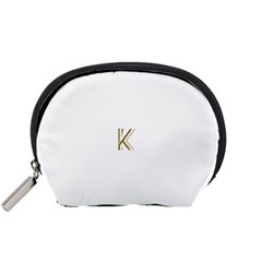 Monogrammed Monogram Initial Letter K Gold Chic Stylish Elegant Typography Accessory Pouches (small)  by yoursparklingshop