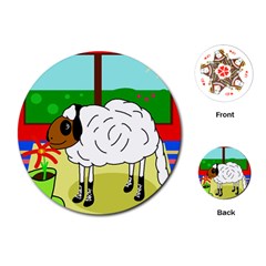 Urban Sheep Playing Cards (round)  by Valentinaart