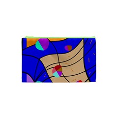 Decorative Abstract Art Cosmetic Bag (xs) by Valentinaart