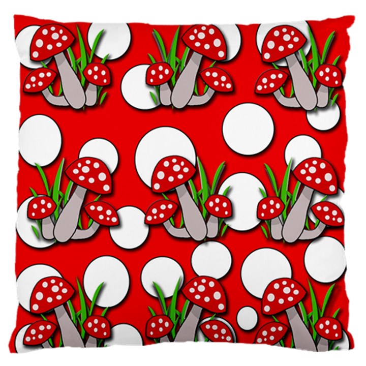 Mushrooms pattern Standard Flano Cushion Case (Two Sides)