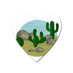 Desert Heart Magnet by Valentinaart