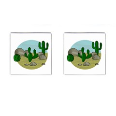 Desert Cufflinks (square) by Valentinaart