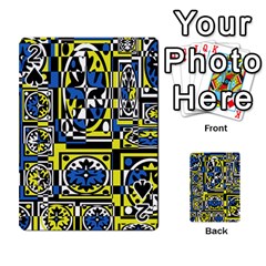 Blue And Yellow Decor Playing Cards 54 Designs 