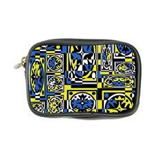 Blue And Yellow Decor Coin Purse by Valentinaart