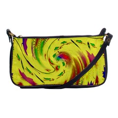Leaf And Rainbows In The Wind Shoulder Clutch Bags by pepitasart