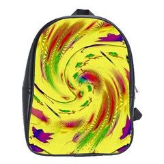 Leaf And Rainbows In The Wind School Bags (xl)  by pepitasart