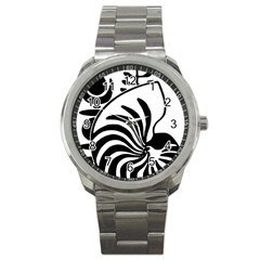 Emblem Of New Caledonia Sport Metal Watch by abbeyz71