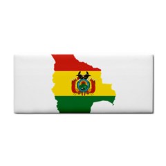 Flag Map Of Bolivia  Hand Towel