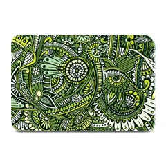 Green Boho Flower Pattern Zz0105 Plate Mat