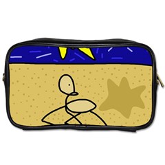 Sunbathing Toiletries Bags 2-side by Valentinaart