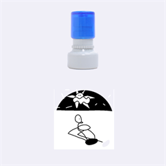 Sunbathing Rubber Round Stamps (small)