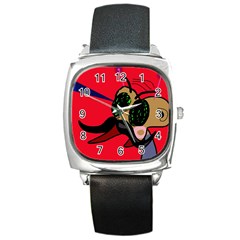 Mr Fly Square Metal Watch