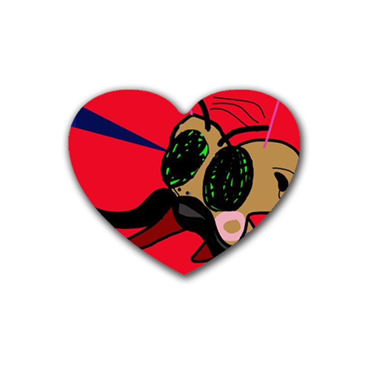 Mr Fly Heart Coaster (4 pack) 