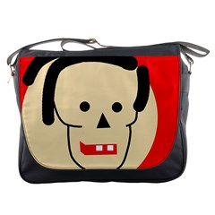 Face Messenger Bags by Valentinaart