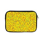 Yellow abstract art Apple iPad Mini Zipper Cases Front