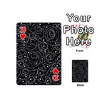 Black and white magic Playing Cards 54 (Mini)  Front - Heart10