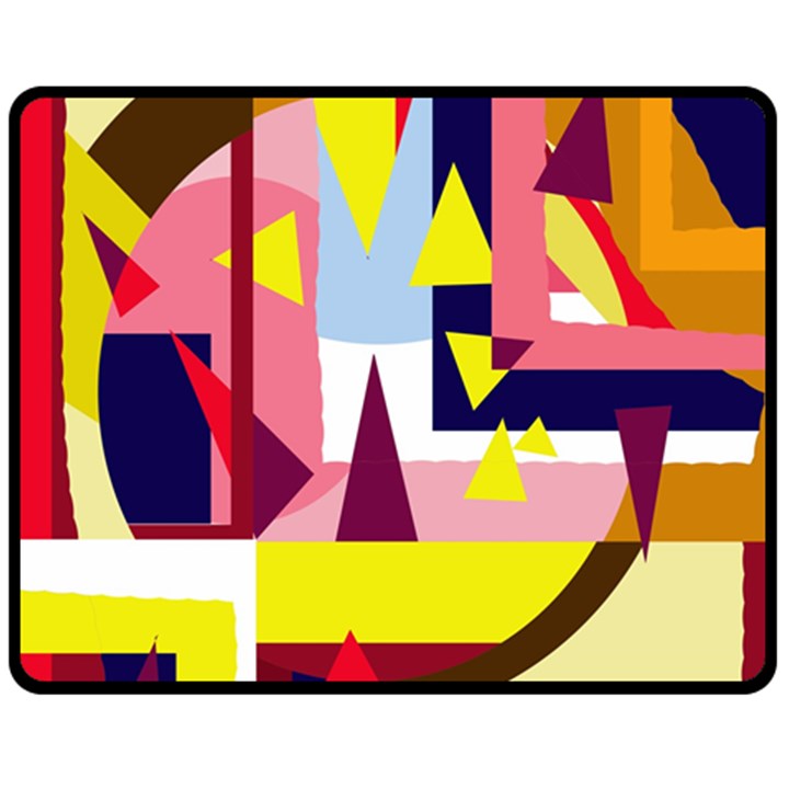 Colorful abstraction Fleece Blanket (Medium) 