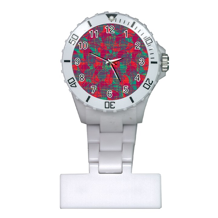 Decorative abstract art Plastic Nurses Watch