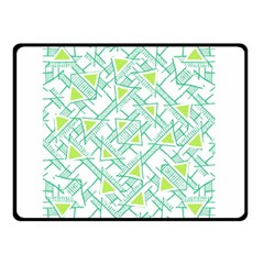 Ethnic Geo Pattern Double Sided Fleece Blanket (small)  by dflcprints