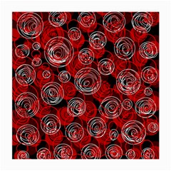 Red Abstract Decor Medium Glasses Cloth (2-side)