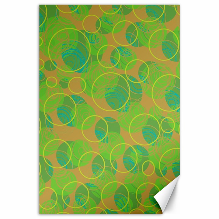 Green decorative art Canvas 24  x 36 