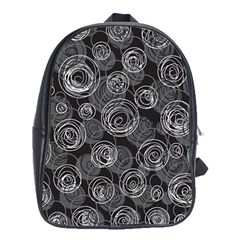 Gray Abstract Art School Bags (xl)  by Valentinaart